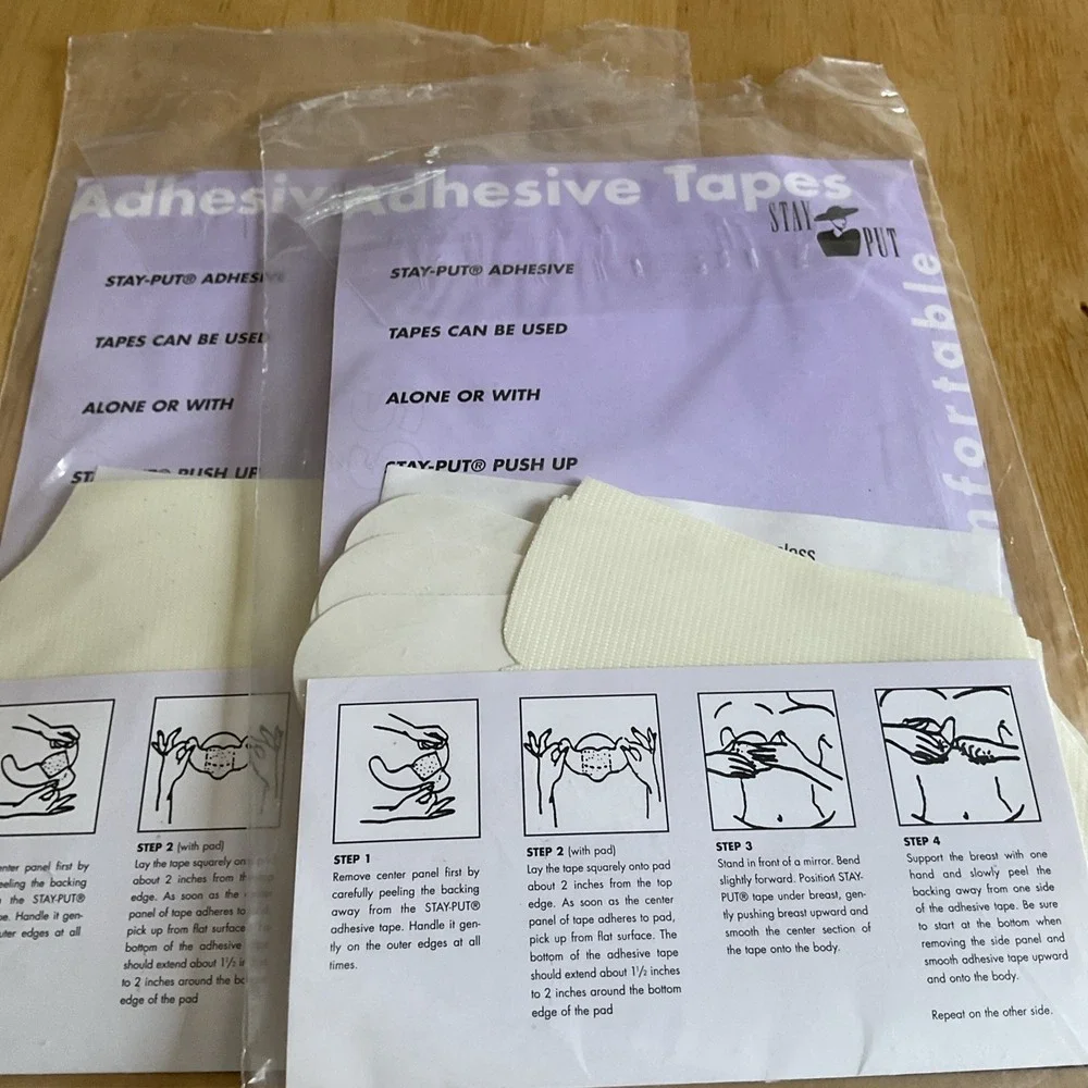 Vintage Stay Put Adhesive Tapes 3 Packs‎ Each New 2